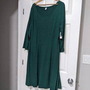 Green long sleeve dress | XXL Tall | Old Navy